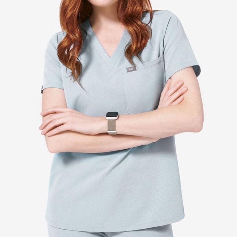 Wear Figs Catarina Scrub Dusty Blue